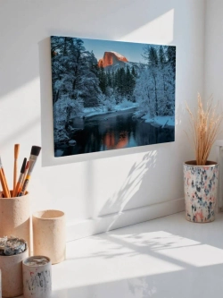 Картина на стену 40 X 50 Снежный пейзаж