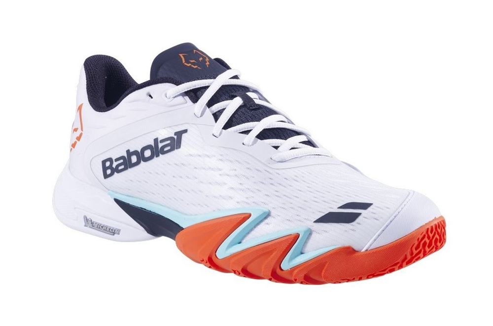 Мужские кросовки для Padel Babolat Premura 3 Lebron - white/orange