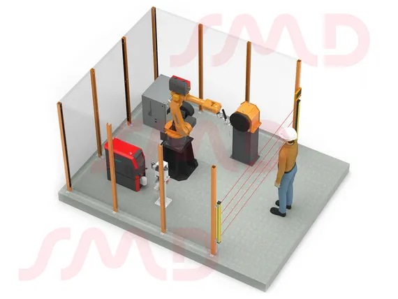 Роботизированный сварочный комплекс GSX с одноосевым позиционером Robaxis