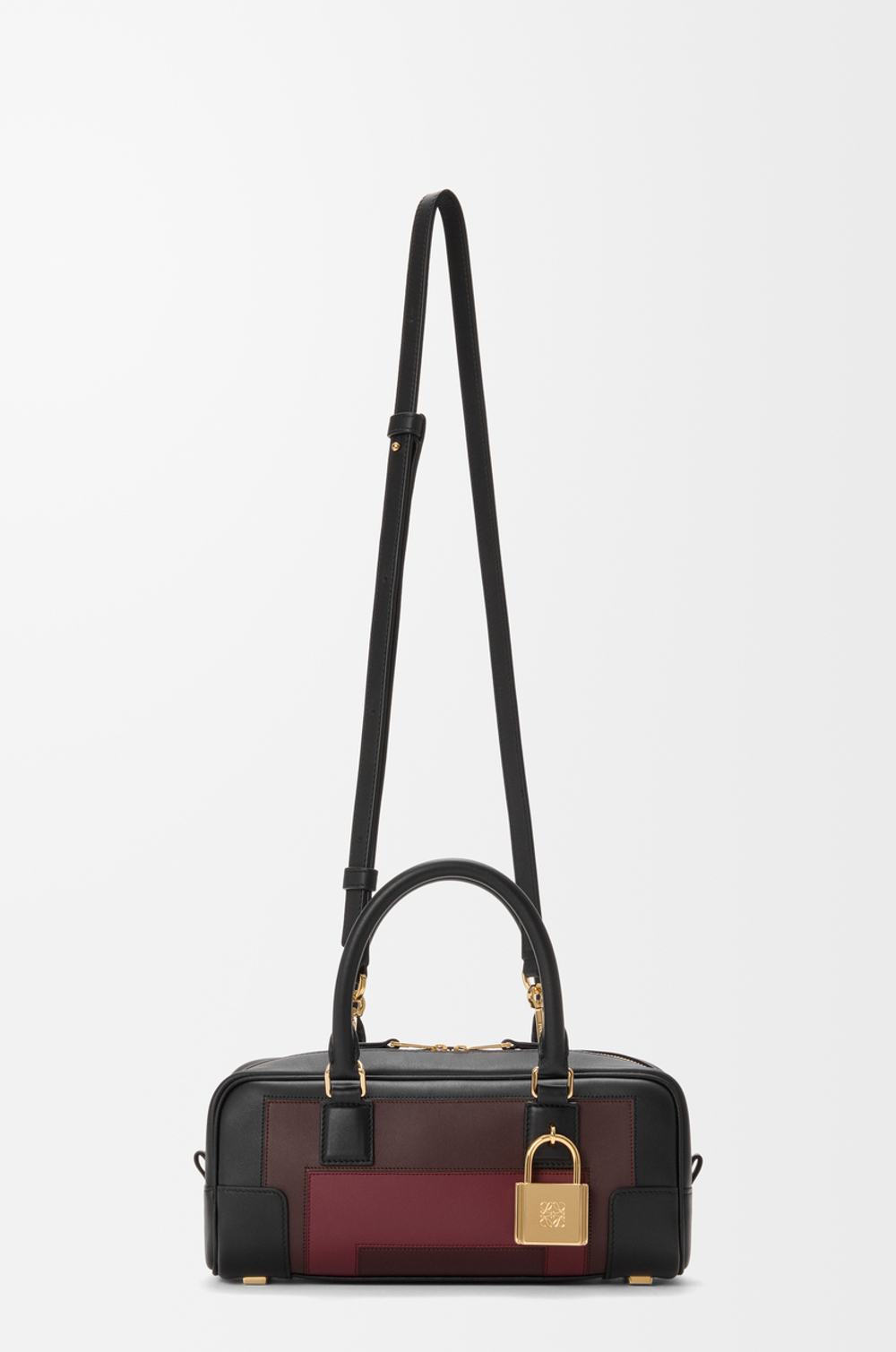 Loewe Укороченная сумка Amazona 23 из телячьей кожи наппа, бургунди