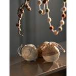 Набор елочных шаров zero waste из джута из коллекции new year essential, 4 шт.