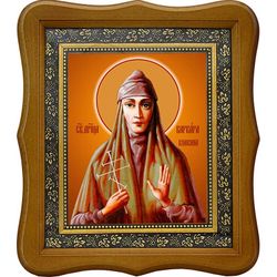 Варвара Конкина, преподобномученица, послушница. Икона на холсте.