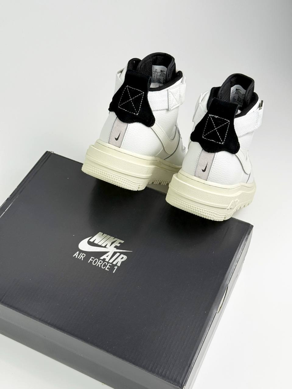 Кроссовки Nike AirForce 1Boot на меху #B40 (бел.)