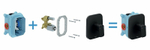 Смеситель для душа Ravak 10° Free black-TD F 066.20 X070159 Черный матовый