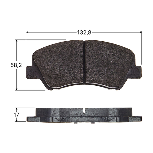 Колодки тормозные дисковые Avantech передние (противоскрипная пластина в компл.) AV1205