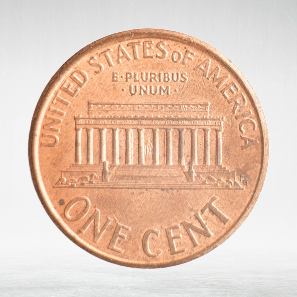 USA, 1 Cent, 2002 - Lincoln Memorial Cent, AU