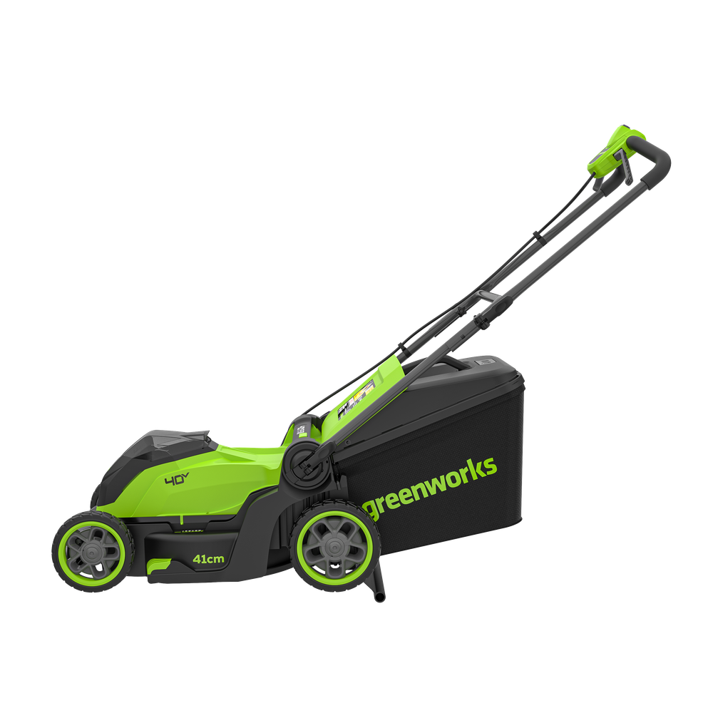 Газонокосилка аккумуляторная Greenworks GD40LM411, 40V, бесщеточная, 41 см, (2521007)