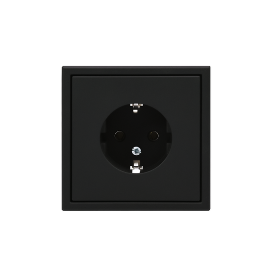 Розетка ArtGallery 16А с заземл. механизм карбон SE GAL001043