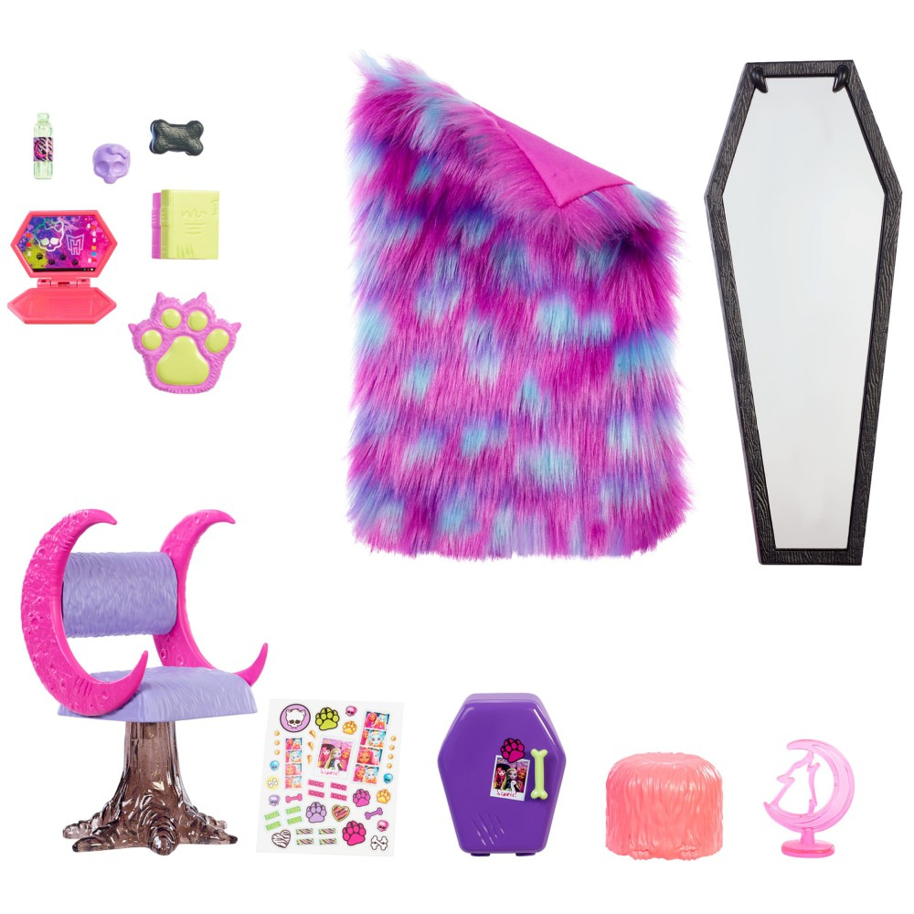 Monster High - Спальня Clawdeen Wolf + аксессуары HHK64