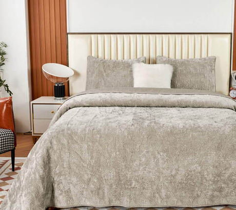 Покрывало 240x260 Sofi De MarkO Розалин бежевое