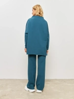 Штаны палаццо оверсайз изумруд