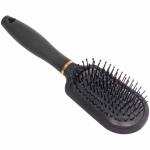 Расческа массажная «СЕКРЕТ ТВОЕЙ КРАСОТЫ», трапеция, цвет черный, матовое покрытие, 6,3*24см