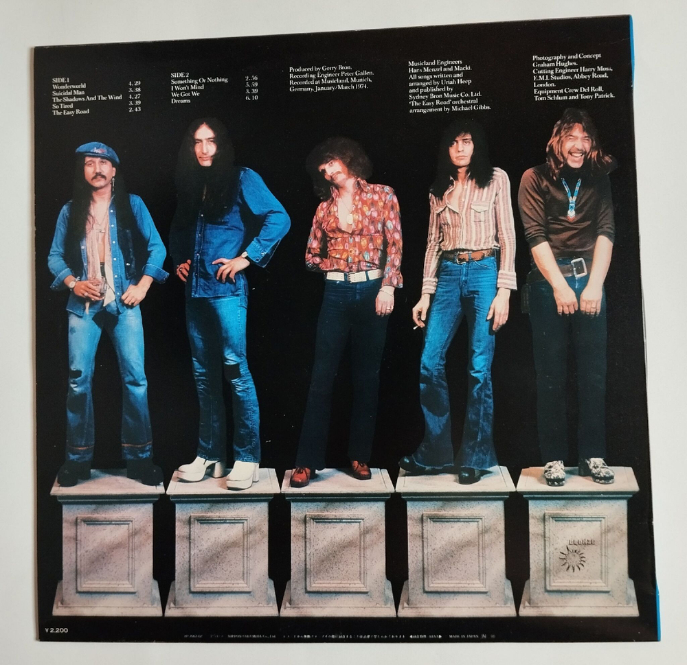 Винтажная виниловая пластинка LP Uriah Heep Wonderworld (Japan 1974) (No Obi)