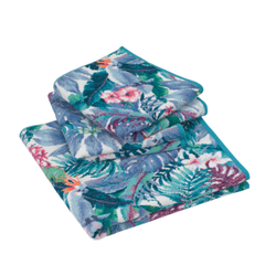 Полотенце 50x100 Feiler Tropical Bird Seagreen бирюзовое