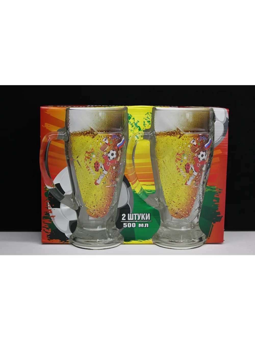 Набор из двух пивных кружек "Футбол"