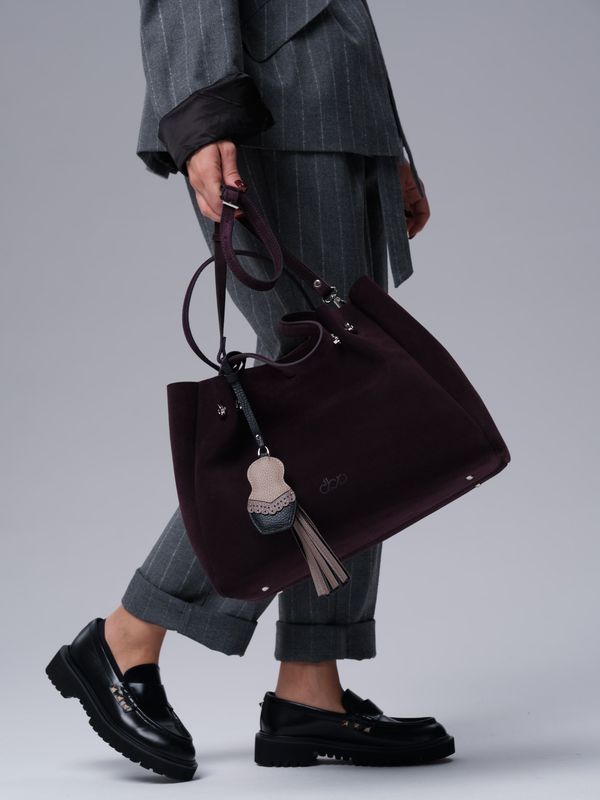 Женская сумка Vasilisa DBR 31210 сливовый/велюр