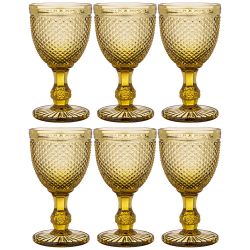 НАБОР БОКАЛОВ ДЛЯ ВИНА "ГРАНАТ" 6ШТ. СЕРИЯ "MUZA COLOR" 300МЛ. / В=17 СМ (КОР=4НАБ.)