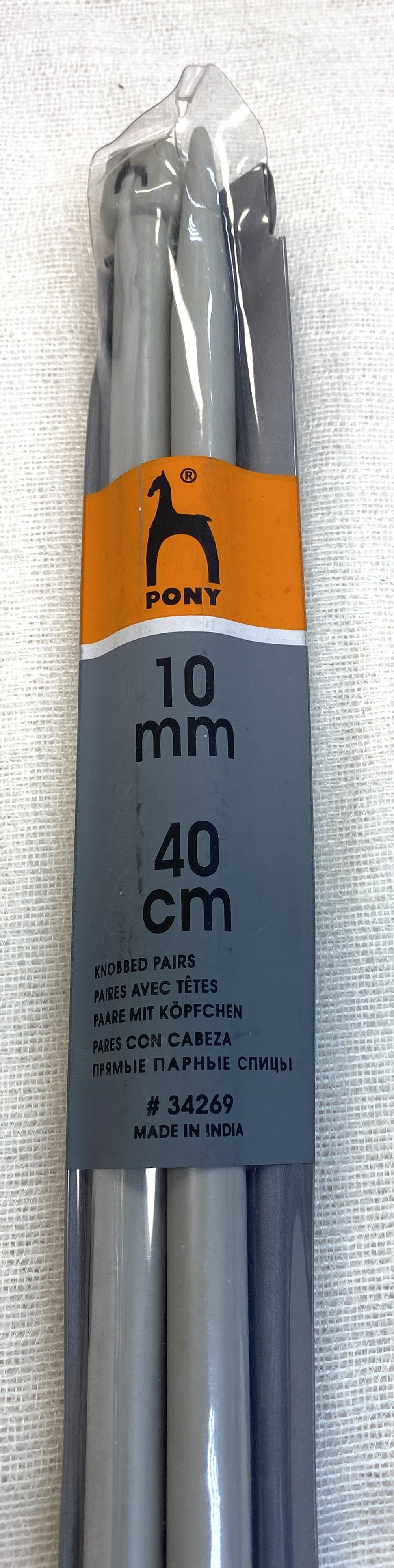 Спицы прямые №10 40см Пони