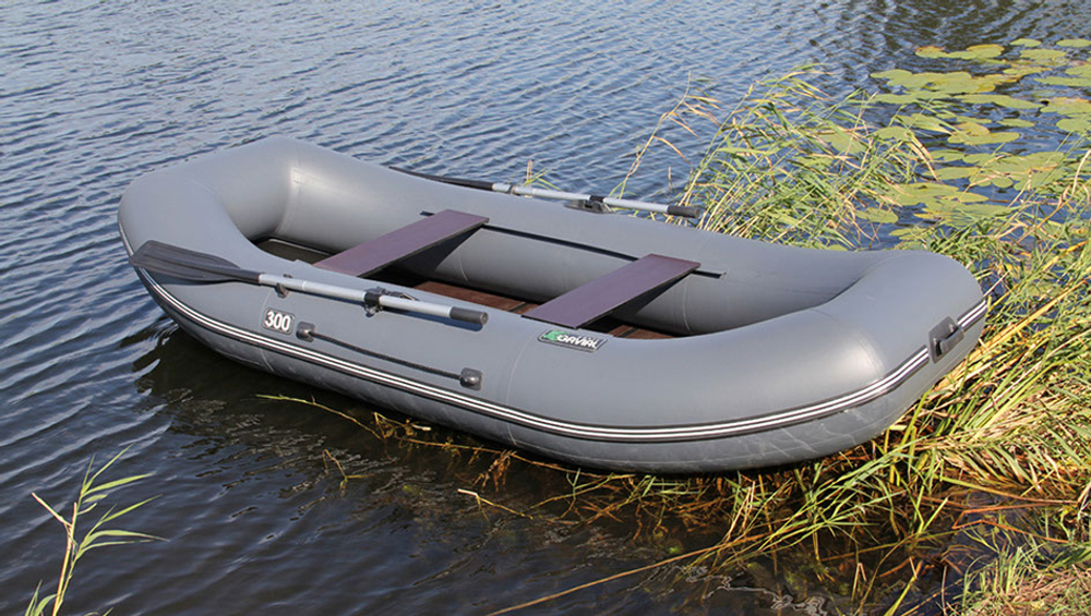 Лодка ПВХ Pelican Гавиал Гребная 300 Classic + слань -