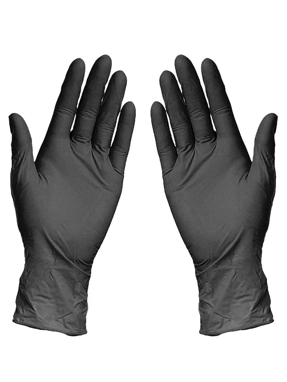 Перчатки нитриловые НТ Black Nitrile (черные) (уп.50шт) M 3,8гр текстура пальцы (МАЛАЙЗИЯ)