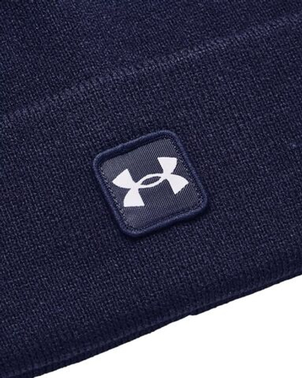 Шапка зимняя Under Armour Golf Halftime Cuff Beanie - midnight navy/white