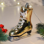 Елочная игрушка "Сказочный конек" 8,5*3,5*11см, шампань