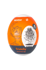 Мастурбатор-яйцо Satisfyer Crunchy Mini Masturbator (Цвет: белый)