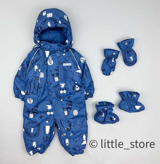 Комбинезон осень/зима "Мир животных" индиго