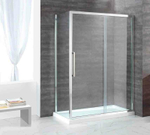 Душевой уголок Cezares Lux Soft 120x90 LUX-SOFT-W-AH-1-120/90-C-Cr-IV профиль Хром стекло прозрачное