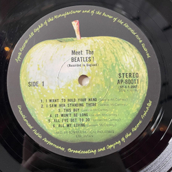 Винтажная виниловая пластинка LP Meet The Beatles (Japan 1974) (No Obi) I Wanna Be Your Man