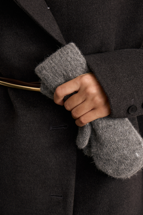 Варежки пушистые утепленные