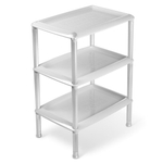 Этажерка универсальная "Джета" 3 полки (светло-серая)