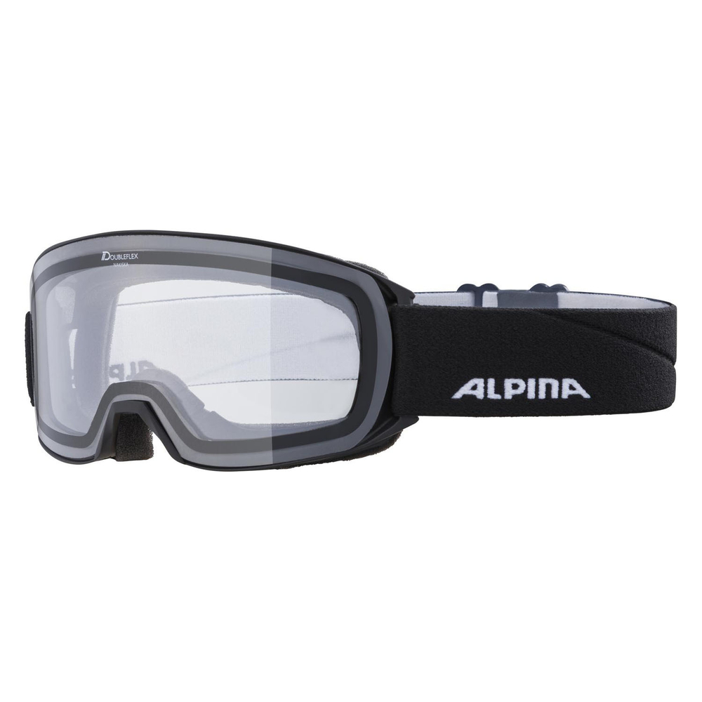 Очки горнолыжные ALPINA Nakiska Black Matt/Clear S0 (б/р)