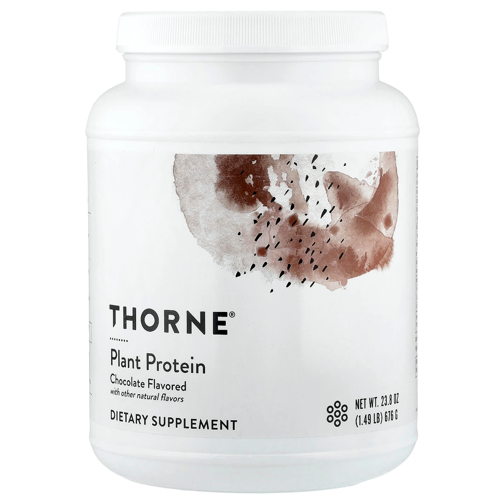 Thorne, растительный протеин, с шоколадным вкусом, 676 г (1,49 фунта)