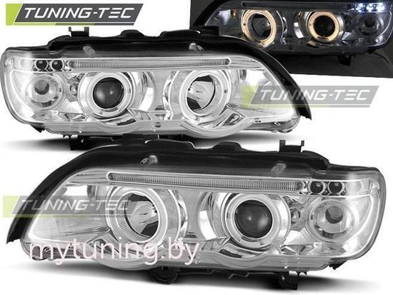 Передние фары ANGEL EYES CHROME для BMW X5 E53