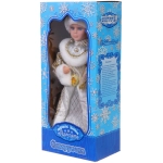 Снегурочка музыкальная «Золотое руно» 40 см (золотая шубка)