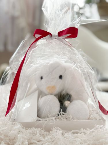 Зайчик «Обнимашка», белый, 30 см