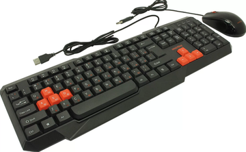 Клавиатура+мышь Smartbuy SBC-230346-KR ONE (проводной набор)