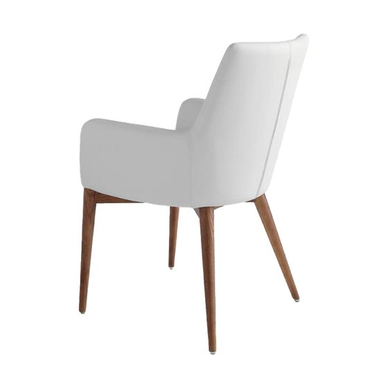 Белый стул из экокожи модель 4006 Испания 