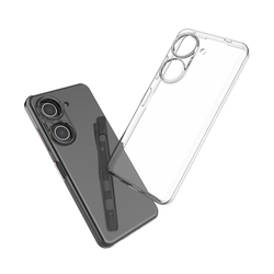 Силиконовый тонкий прозрачный чехол для Asus Zenfone 9, серия Ultra Clear от Caseport