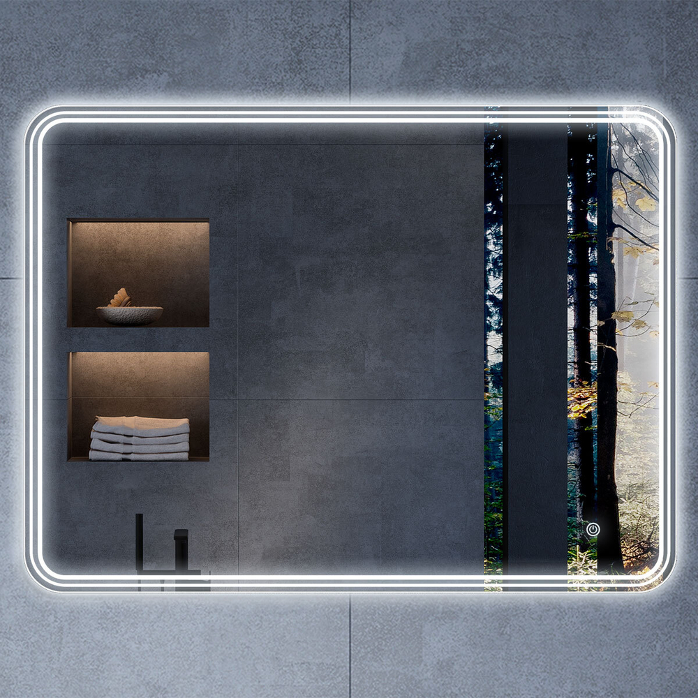 Зеркало Vincea LED VLM-3MA100 1000х800 c сенсорным выключателем и диммером