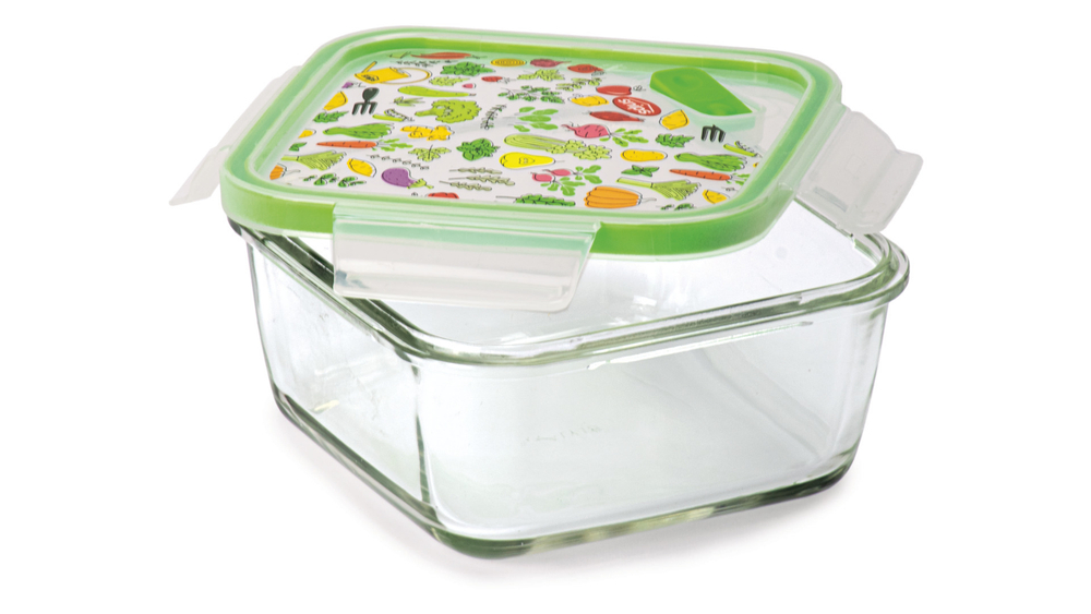 Контейнер квадратный 1.4л SNIPS зеленый