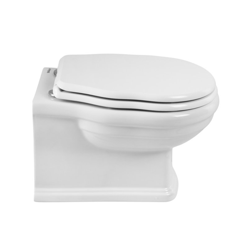 Унитаз подвесной безободковый с сиденьем BelBagno BOHEME BB115CH + BB115SC