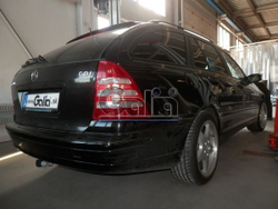 Фаркоп оцинкованный Galia M097A для Mercedes C-Class w203 седан / s203 универсал 2000-2007, Mercedes CLK 2002-2009(паспорт и сертификат в комплекте)(без электрики)