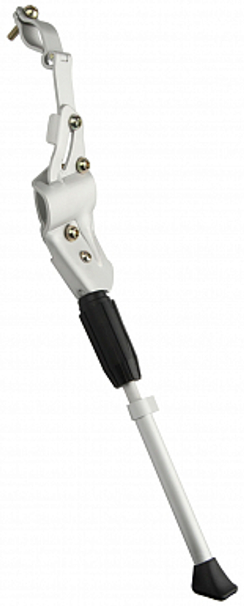 Подножка 24"-28" NH-KF96AAJ-Z NUVO задняя, крепление на 2 пера вилки, телескоп., алюмин. серебристая