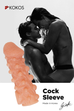 Насадка Kokos с дополнительной стимуляцией телесная 13,8 см