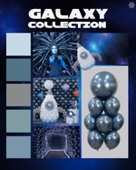 Шар 12" хром галактический синий, (Зеркальные шары) / Reflex Galaxy blue 944 Sp