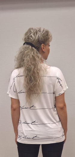 Оригинальный коттоновый блузон с цветными "очками"