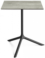 Стол ламинированный обеденный складной Scab Design Tripe Maxi Folding, черный, состаренный серый дуб