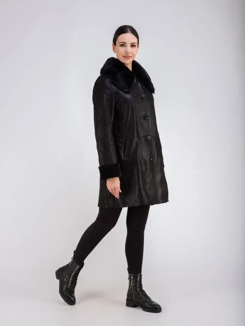 Дубленка натуральная длинная Турция